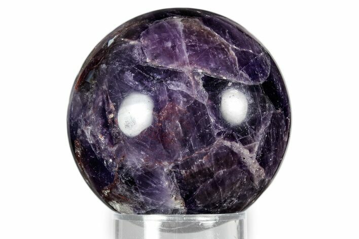 Polished Amethyst Sphere With Hematite Inclusions #342111